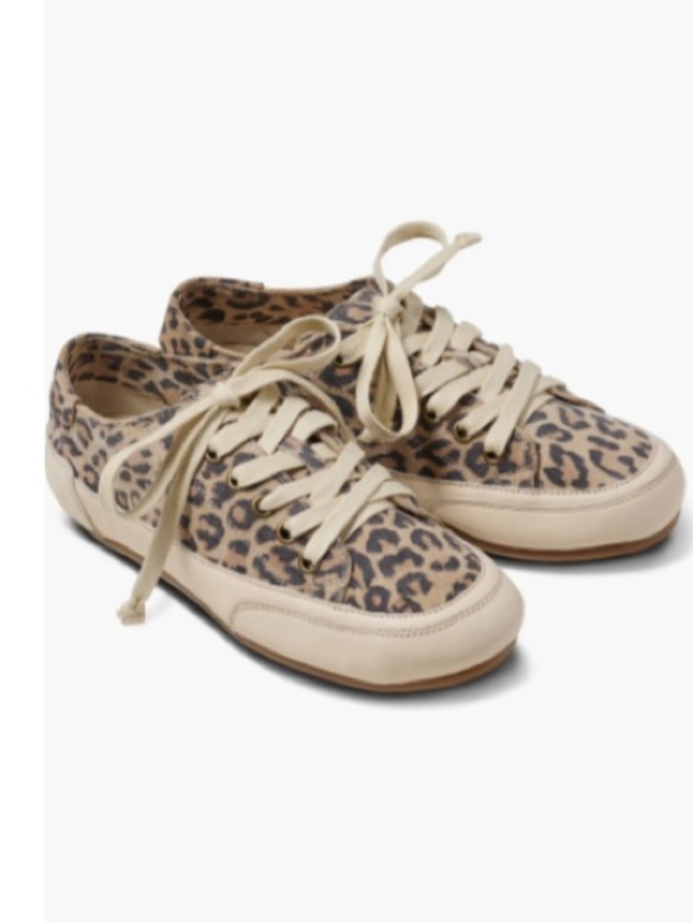 Beek Sanderling Sneaker Leopard print, size 7, NEW display pair, laces flawed